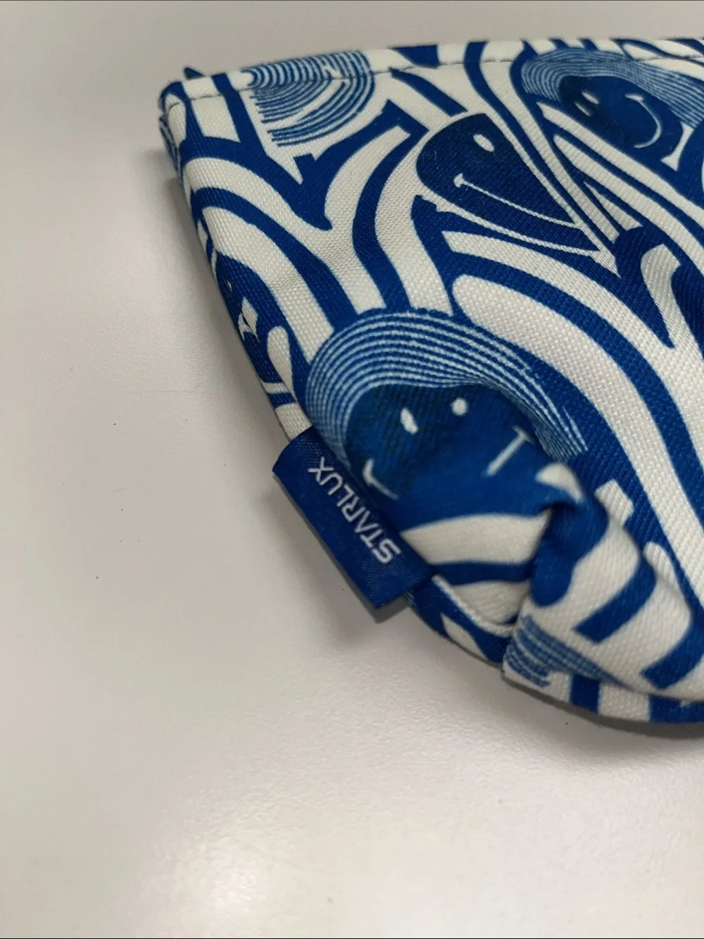 Starlux Blue Patterned Cosmetic Pouch